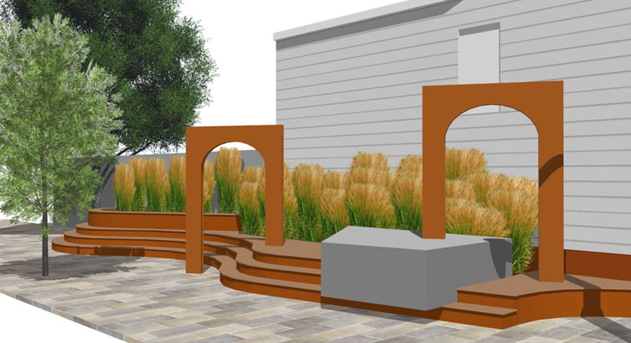 New public space on Queen West. Image via Queen West BIA