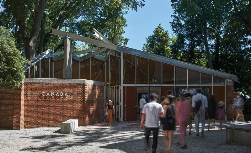 The newly reconstructed Canada Pavilion in the Giardini., Venice Biennale