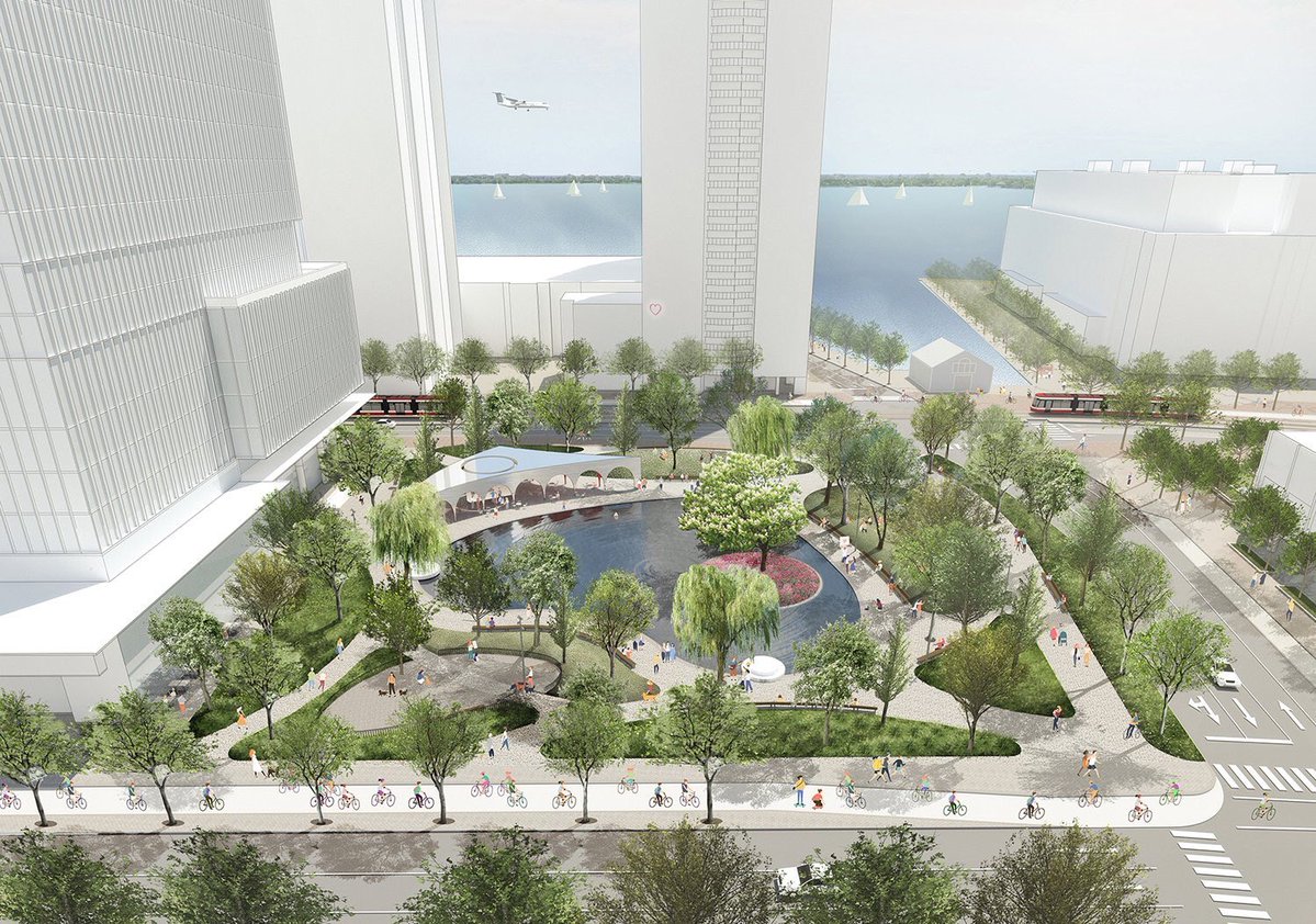 York Street Park. An artist rendering of Love Park, by Claude Cormier et Associés (Montreal)