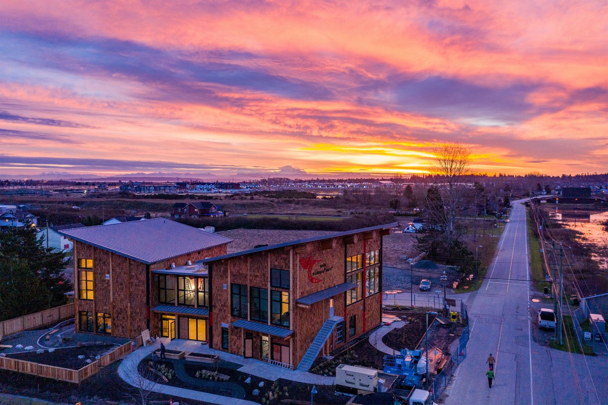 Tsawwassen First Nation Youth Centre In Style with Coast Salish Tradition