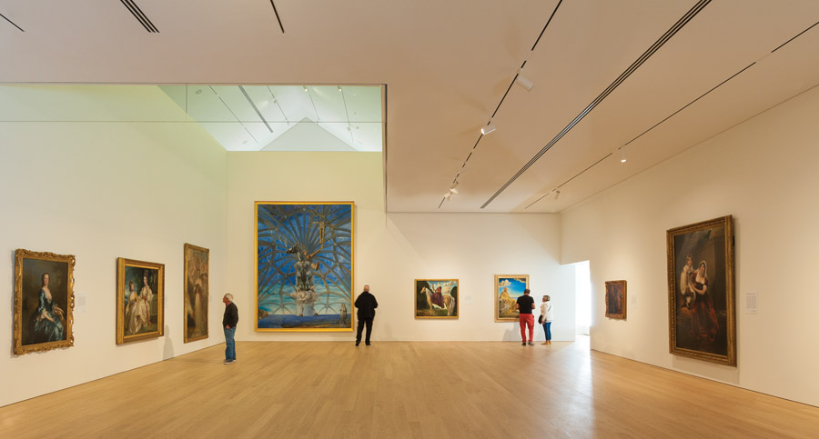 A view of one of the gallery spaces. Photo: James Dow / Patkau Architects.